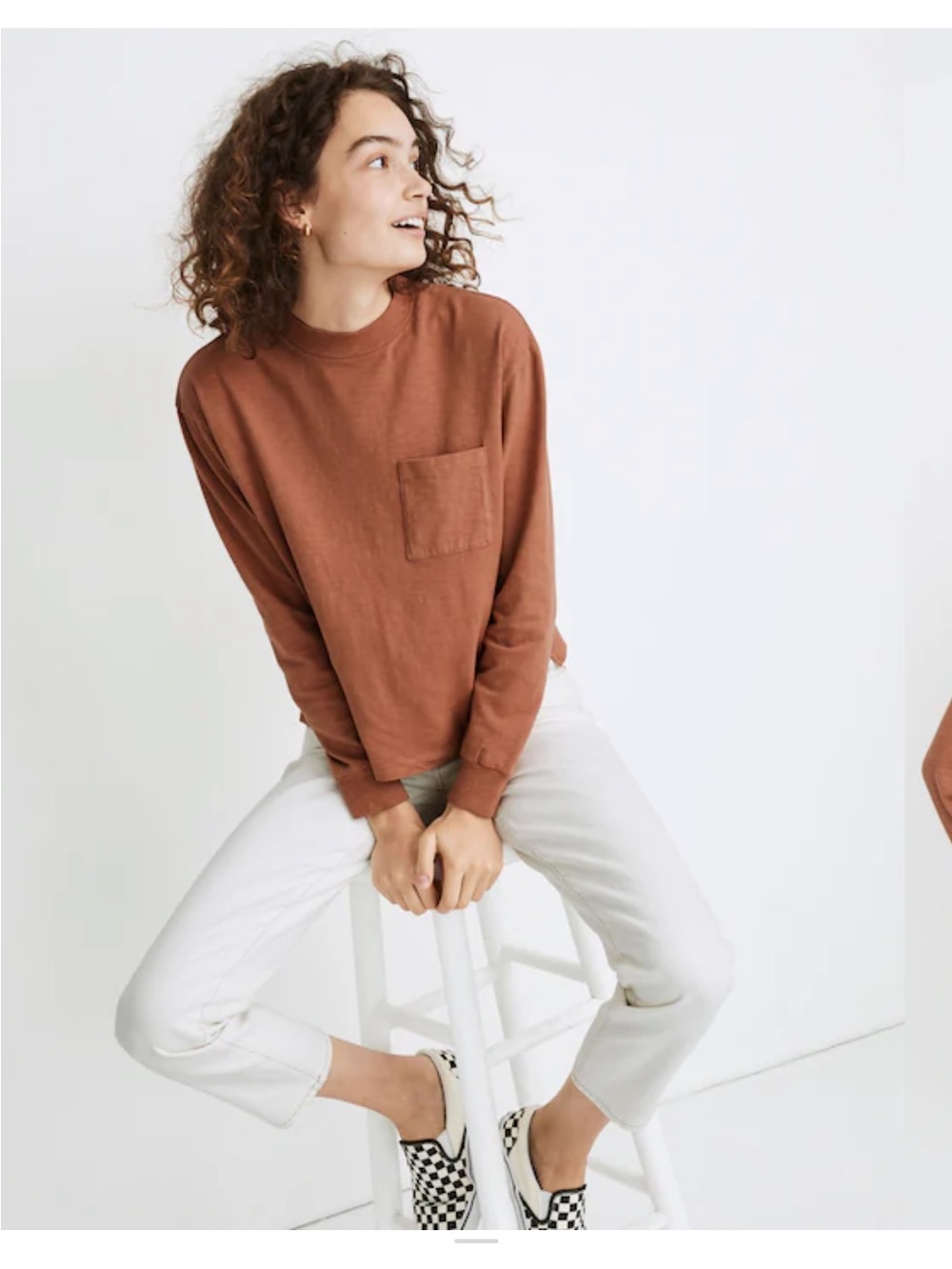 Madewell Women's Long-Sleeve Pocket Sweatshirt - Sage